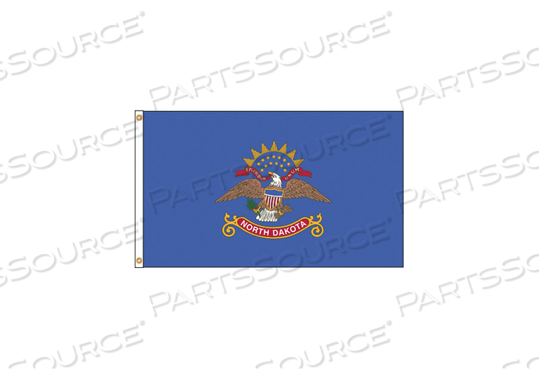 D3772 NORTH DAKOTA FLAG 5X8 FT NYLON by Annin Flagmakers D3772 NORTH DAKOTA FLAG 5X8 FT NYLON by Annin Flagmakers