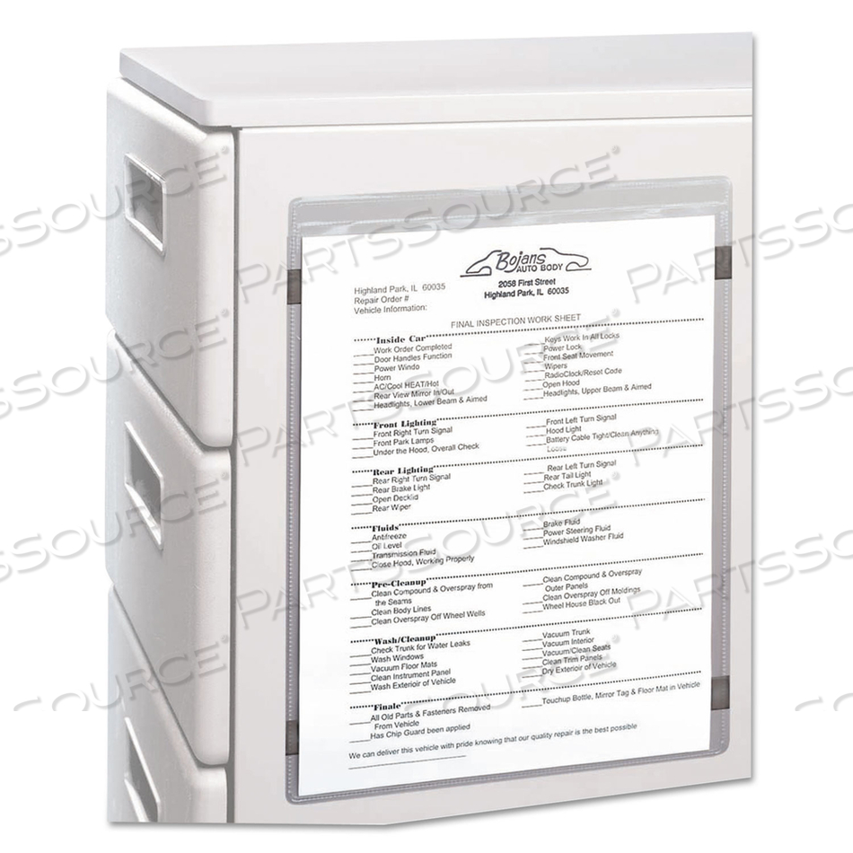 MAGNETIC SHOP TICKET HOLDERS, SUPER HEAVYWEIGHT, 50 SHEETS, 9 X 12 by C-Line