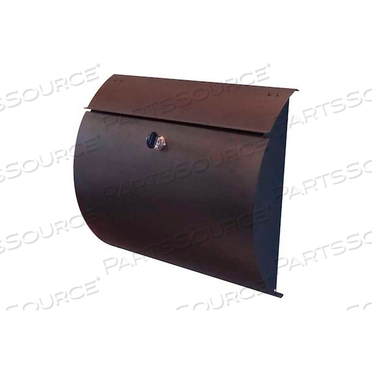 SPIRA STAINLESS STEEL WALL MOUNT MAILBOX - 14-3/4"W X 4"D X 13"H, BLACK by 603 Products LLC SPIRA STAINLESS STEEL WALL MOUNT MAILBOX - 14-3/4"W X 4"D X 13"H, BLACK by 603 Products LLC