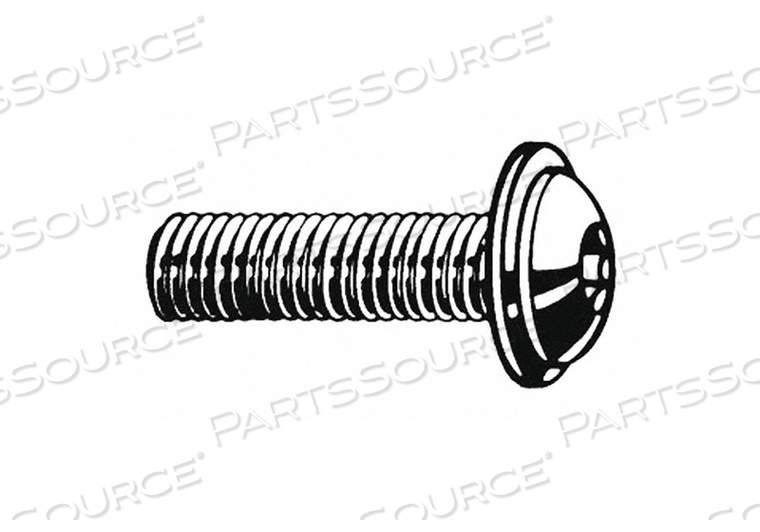 SOCKET HEAD CAP SCREW, M6-1 THREAD SIZE, 20 MM LG, FLANGED BUTTON, ZINC PLATED, STEEL by Fabory