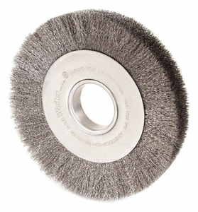 CRIMPED WIRE WHEEL BRUSH ARBOR 8 IN. by Weiler