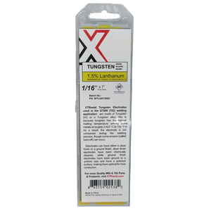 WTLAN15125 XTRWELD 1.5% LANTHANATED TUNGSTEN ELECTRODE, 1/8, GOLD, 10 PIECE by XTRweld
