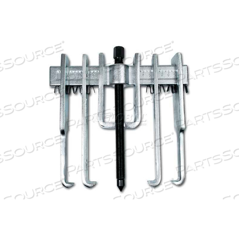 STRAIGHT JAW PULLER SET, 10 TON, 2-WAY 6 JAWS, 12 PIECES by Urrea Professional Tools STRAIGHT JAW PULLER SET, 10 TON, 2-WAY 6 JAWS, 12 PIECES by Urrea Professional Tools