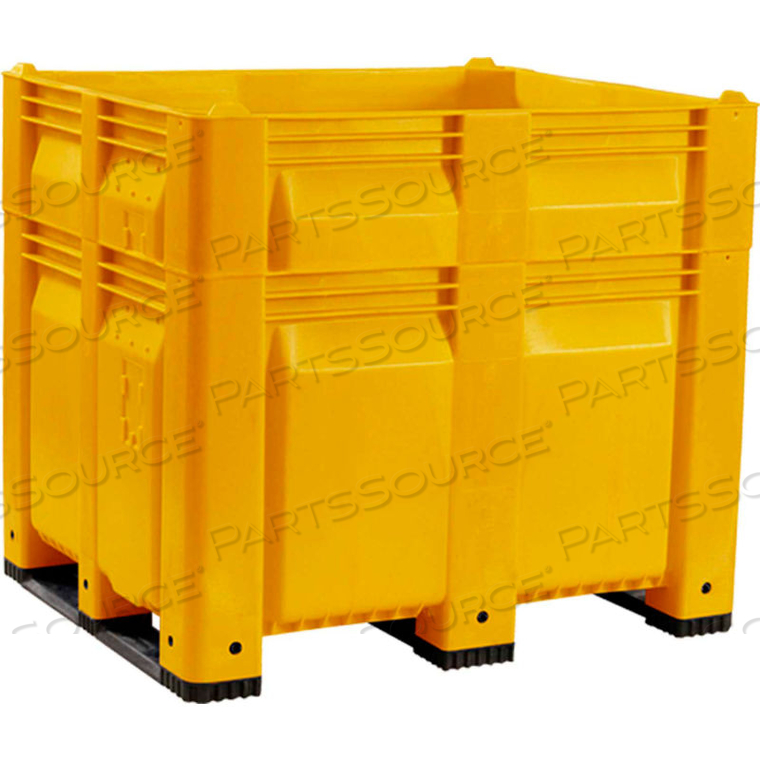 C40SYL3-H46 MACX HEIGHTENED PALLET CONTAINER SOLID WALL 48X40X46 YELLOW 1500 LB. CAPACITY by Decade Products