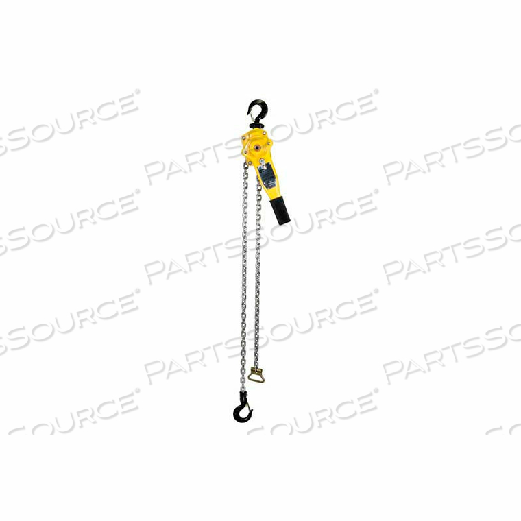 LEVER HOIST WITH STD. OVERLOAD PROTECTION 3/4 TON CAPACITY 5' LIFT by Oz Lifting Products