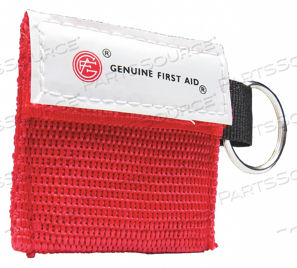 MINI CPR KEY RING CPR BARRIER NYLON by Genuine First Aid