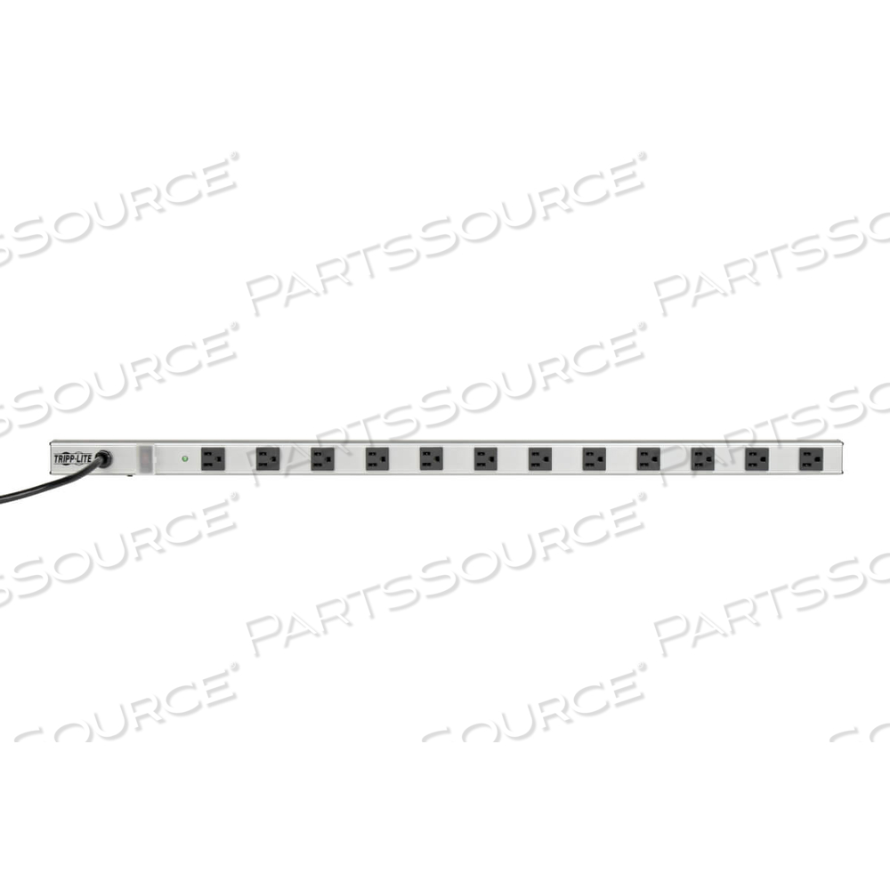 SURGE PROTECTOR POWER STRIP 120V 12 OUTLET 15FT CORD 36" LENGTH by Tripp Lite SURGE PROTECTOR POWER STRIP 120V 12 OUTLET 15FT CORD 36" LENGTH by Tripp Lite