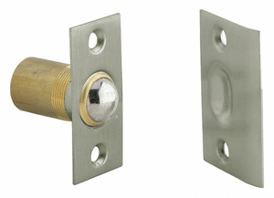 BALL CATCH SATIN NICKEL 1-3/8 IN.L BRASS by Ives