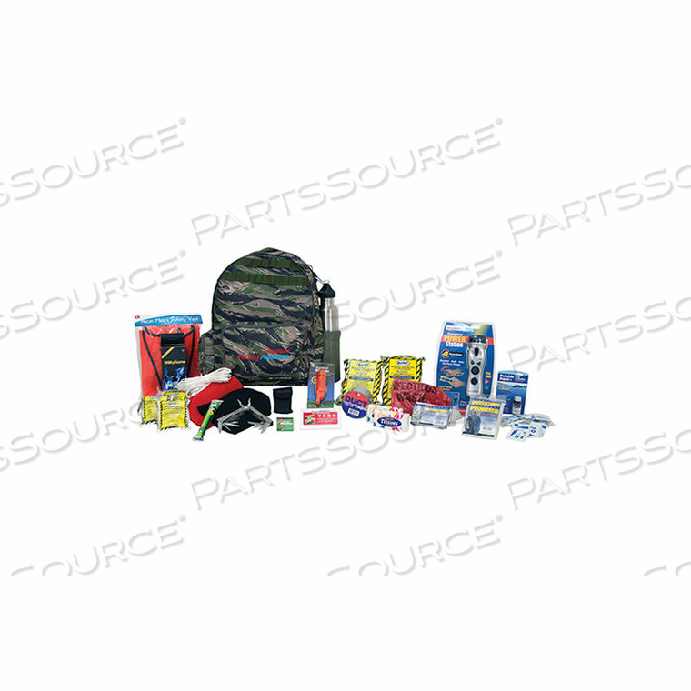 DELUXE OUTDOOR SURVIVAL KIT, 2-PERSON 