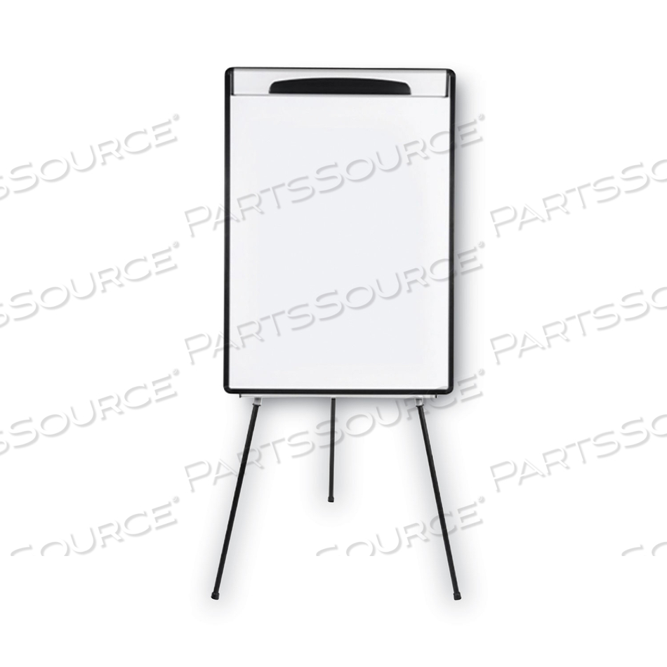 MAGNETIC GOLD ULTRA DRY ERASE TRIPOD EASEL WITH EXTENSION ARMS, 32" TO 72", BLACK/SILVER by MasterVision