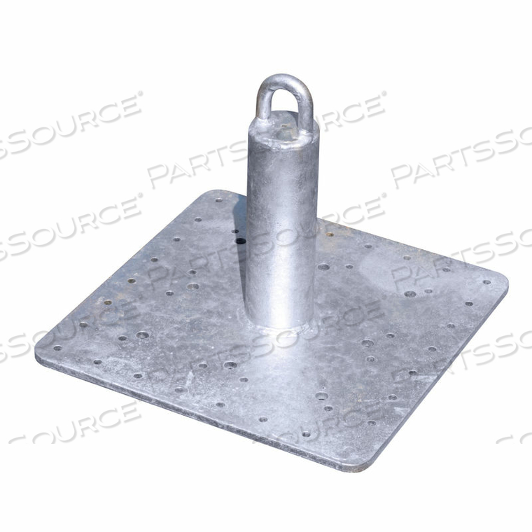 12" COMMERCIAL ROOF ANCHOR, GALVANIZED STEEL, 310 LBS. CAPACITY by Tie Down, Inc.