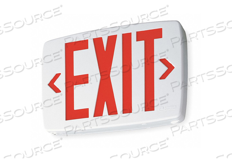 EXIT SIGN W/ BATTERY BACKUP 0.71W RED 