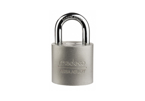 KEYED PADLOCK 5/16 IN SQUARE SILVER by Medeco Inc.