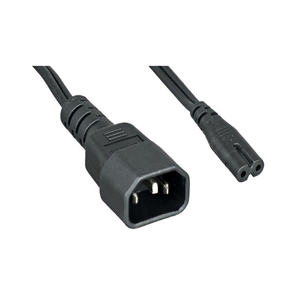 6FT L C14 TO C7 BLACK NON-POLARIZED POWER CORD FOR NOTEBOOK/LAPTOP by CableWholesale