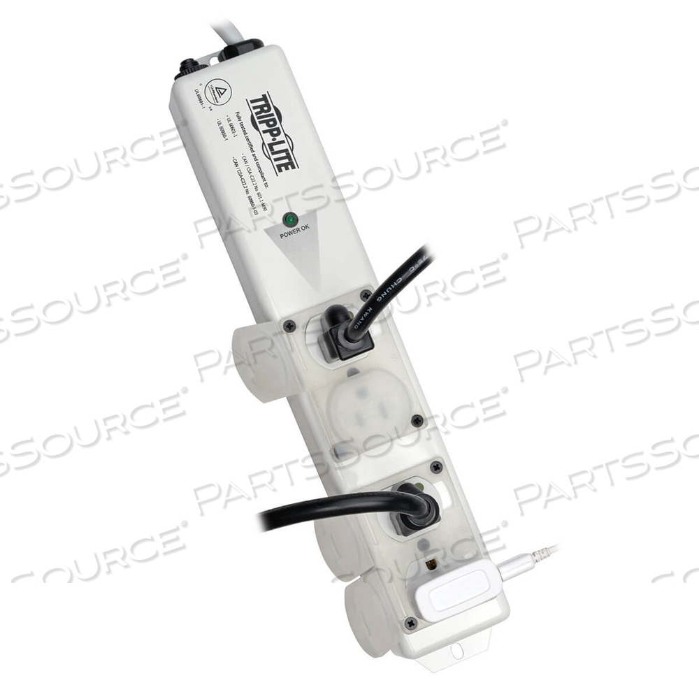 POWER STRIP MEDICAL HOSPITAL GRADE UL 60601-1  4 OUTLET 6' CORD by Tripp Lite
