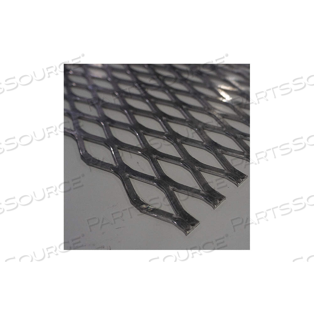 EXPANDED SHEET, ALUMINUM, 3003, 8 FT OVERALL LG, 4 FT OVERALL WD, 0.095 IN OVERALL THICK, FLATTENED by Approved Vendor