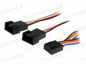 CONNECT TWO 4-PIN (PWM) FANS TO A SINGLE CONNECTOR ON THE POWER SUPPLY - 1FT CAS by StarTech.com Ltd.