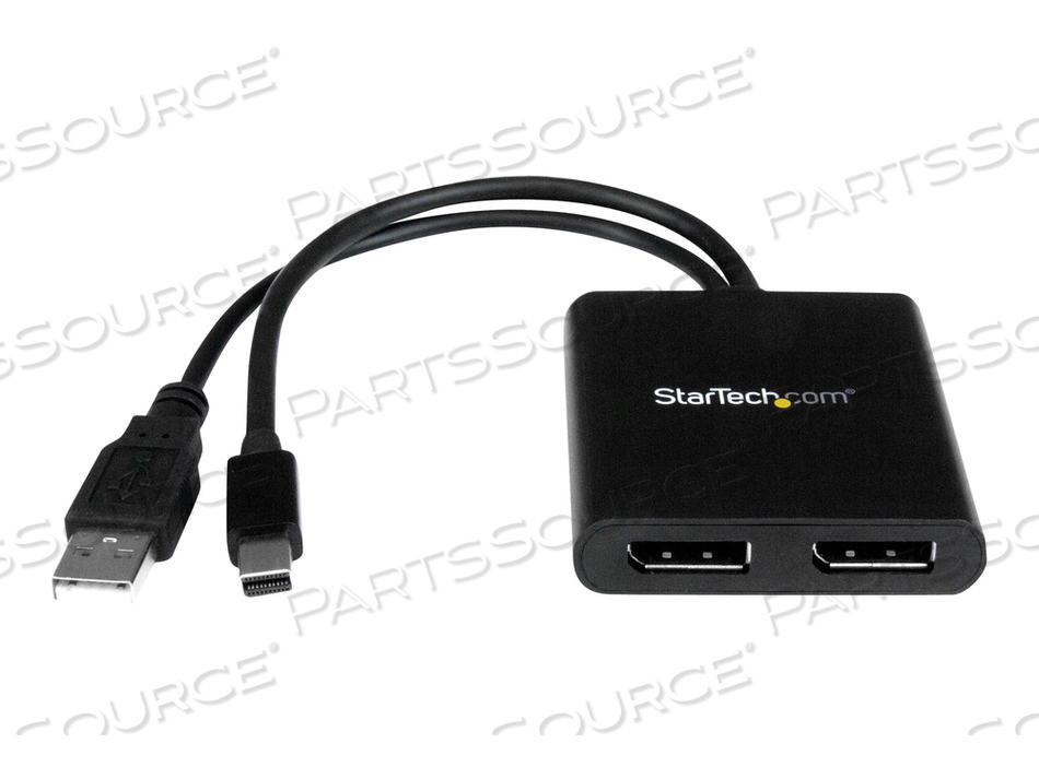 2-PORT MINI DISPLAYPORT TO DISPLAYPORT MULTI-MONITOR ADAPTER DRIVES DUAL DP DISP by StarTech.com Ltd.