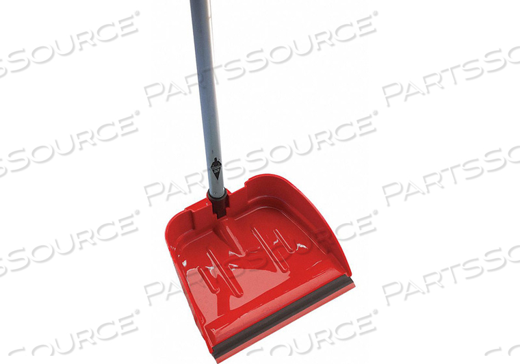 LONG HANDLED DUST PAN RED PLASTIC by Tough Guy LONG HANDLED DUST PAN RED PLASTIC by Tough Guy