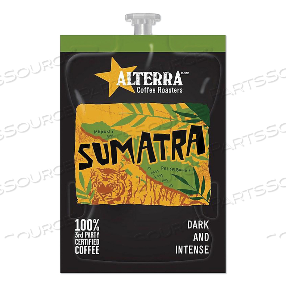 COFFEE FRESHPACK PODS, SUMATRA BLEND, DARK ROAST, 0.3 OZ, 100/CARTON 