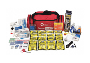 FIRST AID KIT NYLON 7 H X 17 W X 9 D by American Red Cross