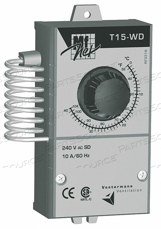 LINE VOLTAGE T-STAT 32 DEG TO 105 DEG F by Multifan LINE VOLTAGE T-STAT 32 DEG TO 105 DEG F by Multifan