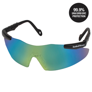 UNIVERSAL 99.9% RATCHETING SAFETY GLASSES by Smith & Wesson UNIVERSAL 99.9% RATCHETING SAFETY GLASSES by Smith & Wesson