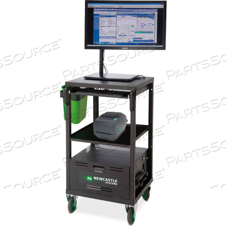 EC SERIES ECOCART MOBILE POWERED LAPTOP CART WITH 40AH BATTERY by New Castle Systems EC SERIES ECOCART MOBILE POWERED LAPTOP CART WITH 40AH BATTERY by New Castle Systems