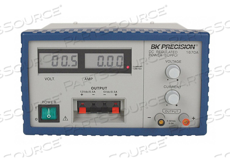 DC POWER SUPPLY TRIPLE OUTPUT 0 TO 30VDC by B&K Precision