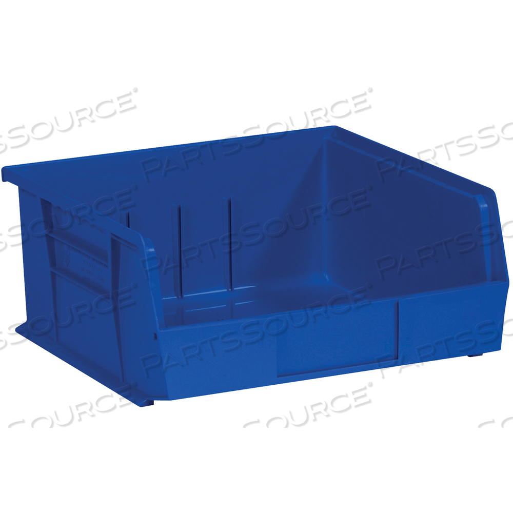 PLASTIC STACK & HANG BIN BOXES, 10 7/8" X 11" X 5", BLUE, 6/CASE by BOX Partners (Box Acquisitions, LLC)