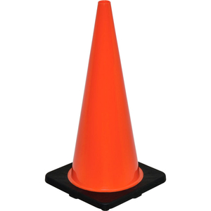 28" TRAFFIC CONE, NON-REFLECTIVE, BLACK BASE, 7 LBS by Jinyun Granchess Rubber & Plastics Co.Lt