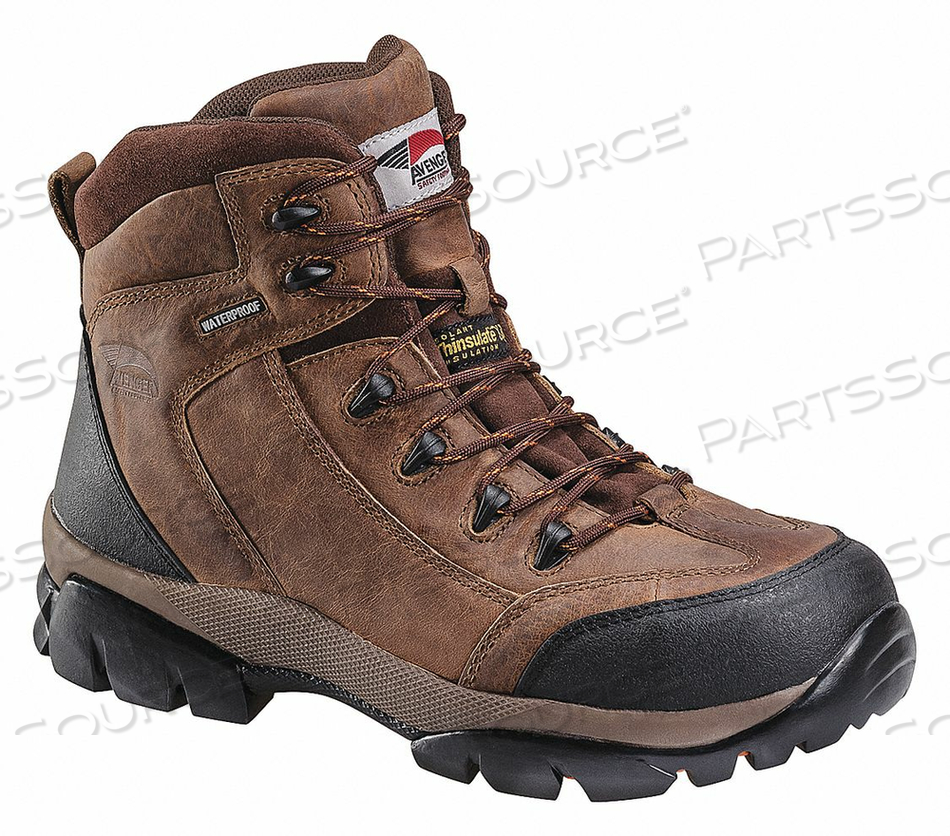 6 WORK BOOT 9-1/2 WIDE BRN COMPOSITE PR by Avenger Safety Footwear 6 WORK BOOT 9-1/2 WIDE BRN COMPOSITE PR by Avenger Safety Footwear