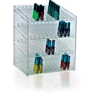 48 COMPARTMENT COSMETIC DISPLAY, 12"W X 14.5"H X 8.5"D, CLR, 1 PC by Azar International