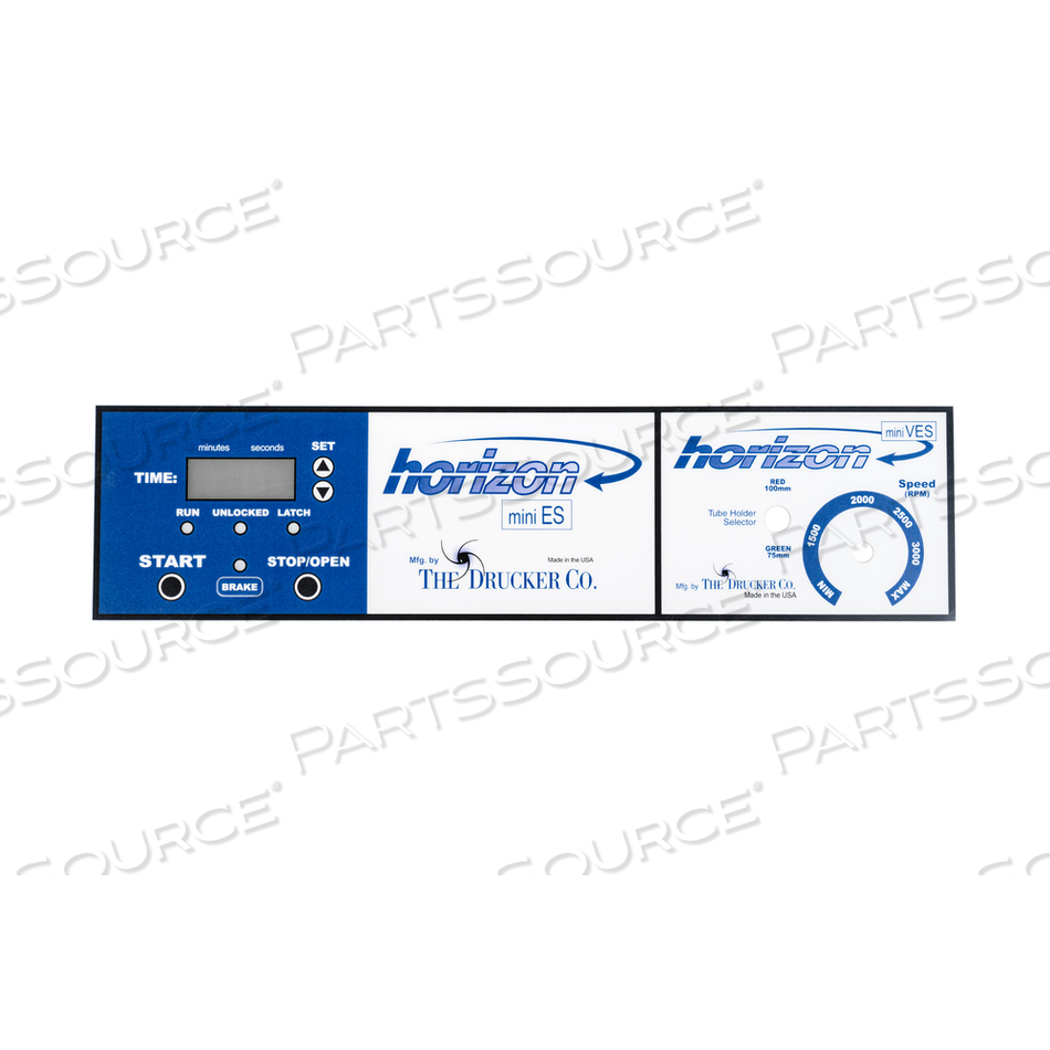 FRONT PANEL LABEL by Drucker Diagnostics, Inc. (formerly QBC Diagnostics)