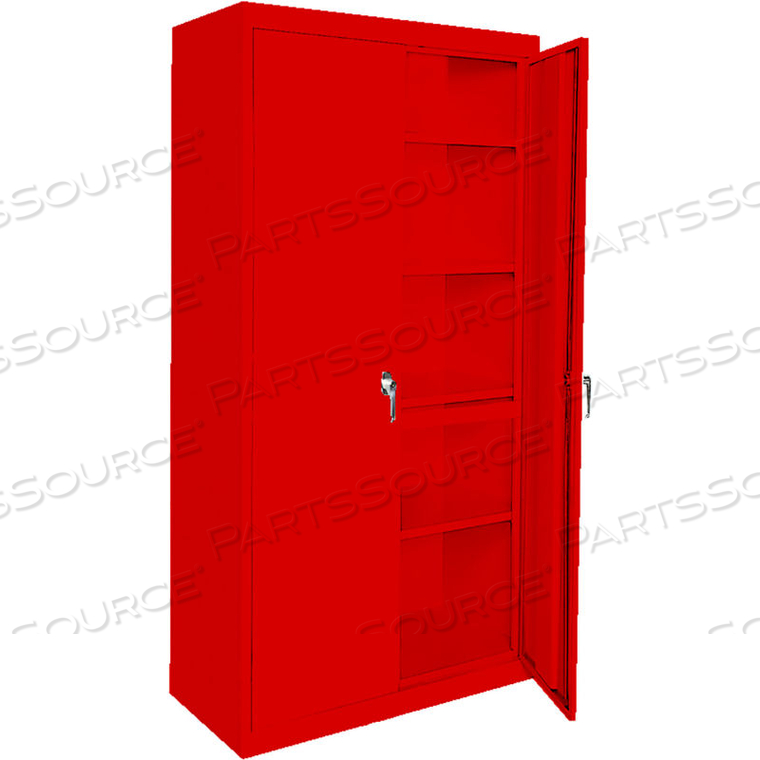 MAGNUM SERIES ALL-WELDED STORAGE CABINET, 36"WX18"DX72"H, RED by Steel Cabinets USA, Inc MAGNUM SERIES ALL-WELDED STORAGE CABINET, 36"WX18"DX72"H, RED by Steel Cabinets USA, Inc