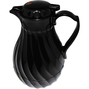 POLY LINED BLACK SWIRL DESIGN CARAFE, 64 OZ. CAPACITY by Hormel Food Sales