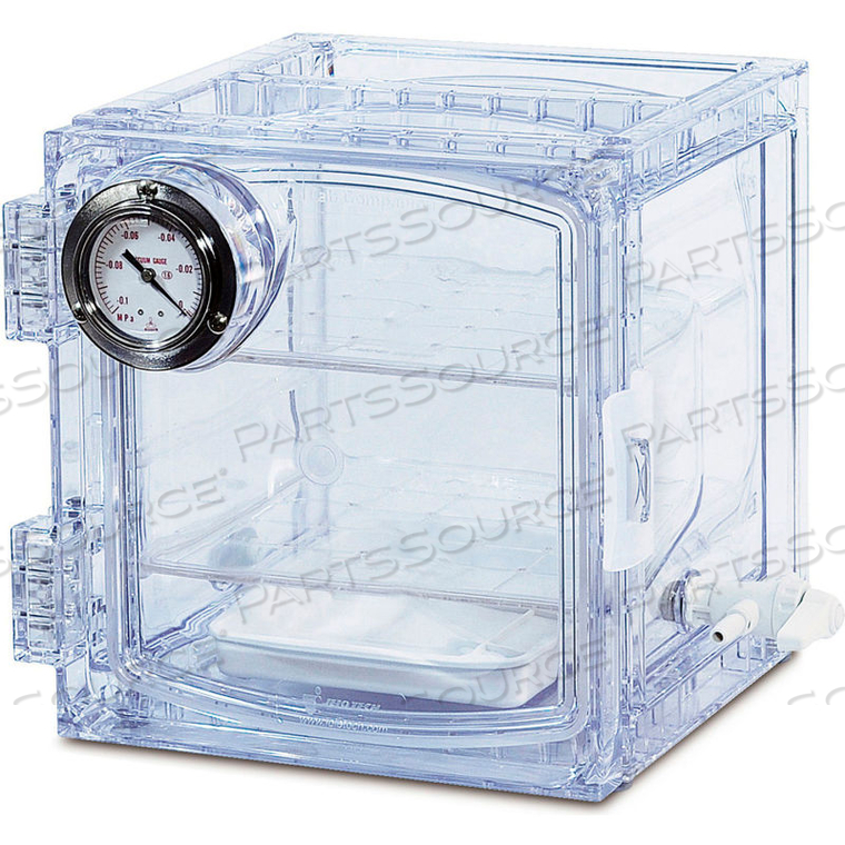 LAB COMPANION CLEAR POLYCARBONATE VACUUM DESICCATOR CABINET, 11 LITER by Bel-Art Products