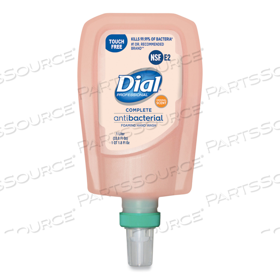 ANTIBACTERIAL FOAMING HAND WASH REFILL FOR FIT TOUCH FREE DISPENSER, ORIGINAL, 1 L by Dial