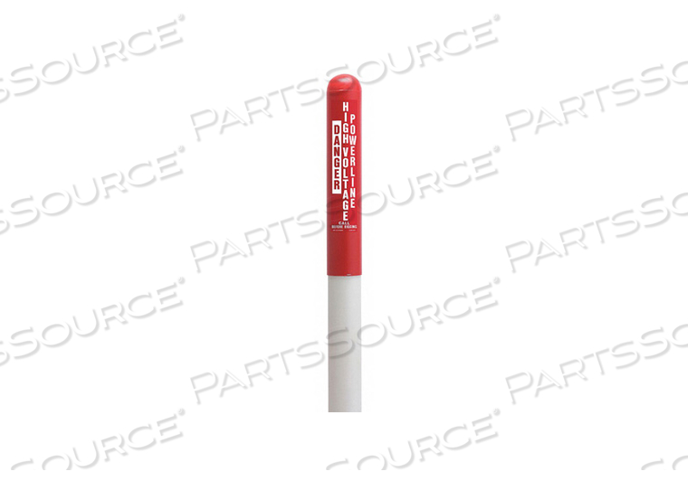UTILITY DOME MARKER 78 IN H RED/WHITE 