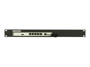 RM-CI-T4, NETWORK DEVICE MOUNTING KIT, RACK MOUNTABLE, JET BLACK, RAL 9005, 1U, 19", FOR CISCO MERAKI MX64 CLOUD MANAGED by Rackmount.IT