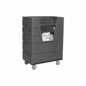 HOPPER FRONT PLASTIC BULK TRUCK, 43 CU. FT., GRAY by Quality Industries LLC