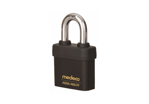 KEYED PADLOCK 7/16 IN SQUARE BLACK by Medeco Inc.