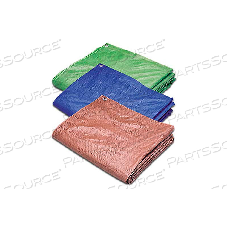 20'L X 30'W POLY TARP, BLUE 5 MIL by Hygrade Safety Supplies