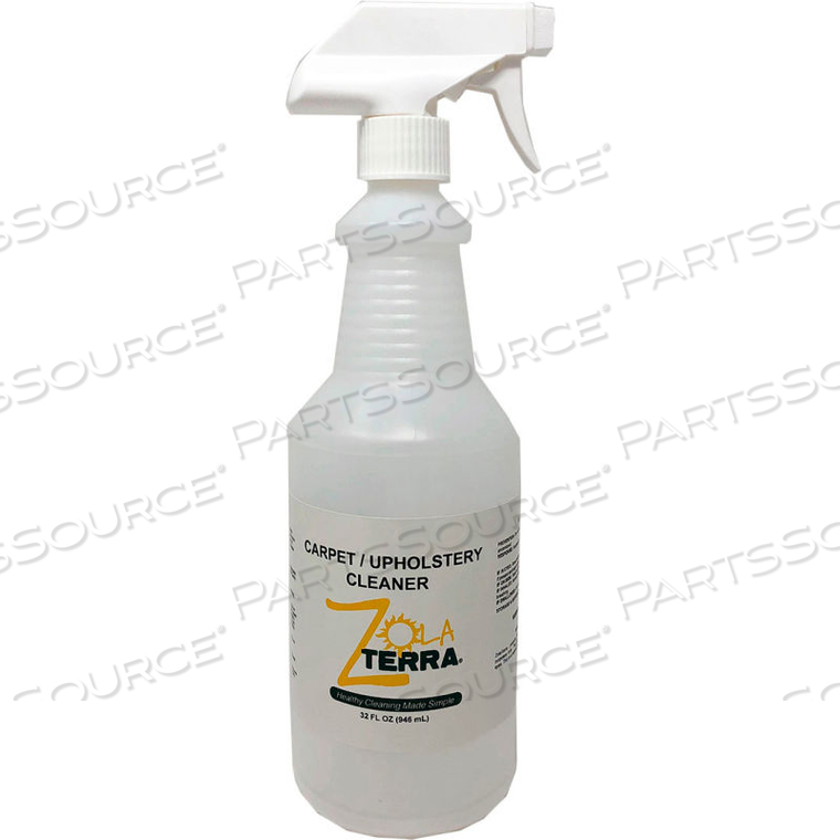 ZOLATERRA CARPET & UPHOLSTERY CLEANER, 32 OZ. TRIGGER BOTTLE, 6 BOTTLES 