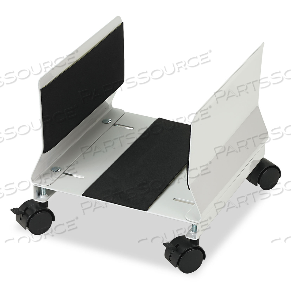 METAL MOBILE CPU STAND, 10.25W X 10.63D X 9.75H, LIGHT GRAY 