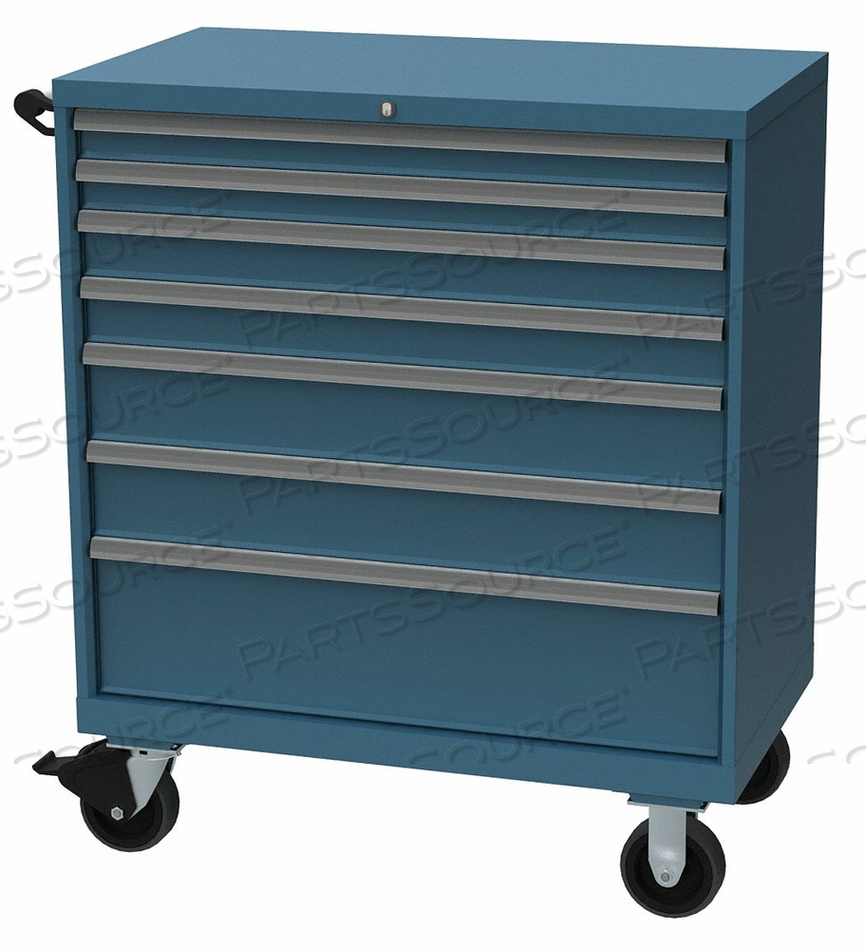 MOD DRWR CAB 47-1/2 H 7 DRWR CLSSC BLUE by Lista MOD DRWR CAB 47-1/2 H 7 DRWR CLSSC BLUE by Lista