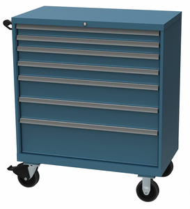 MOD DRWR CAB 47-1/2 H 7 DRWR CLSSC BLUE by Lista MOD DRWR CAB 47-1/2 H 7 DRWR CLSSC BLUE by Lista