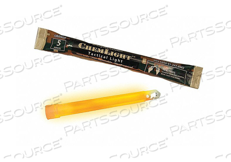LIGHTSTICK ORANGE 5 MIN. 6 IN L PK500 by Cyalume Technologies