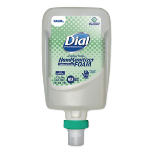 ANTIBACTERIAL FOAMING HAND SANITIZER REFILL FOR FIT MANUAL DISPENSER, 1.2 L BOTTLE, FRAGRANCE-FREE by Dial ANTIBACTERIAL FOAMING HAND SANITIZER REFILL FOR FIT MANUAL DISPENSER, 1.2 L BOTTLE, FRAGRANCE-FREE by Dial