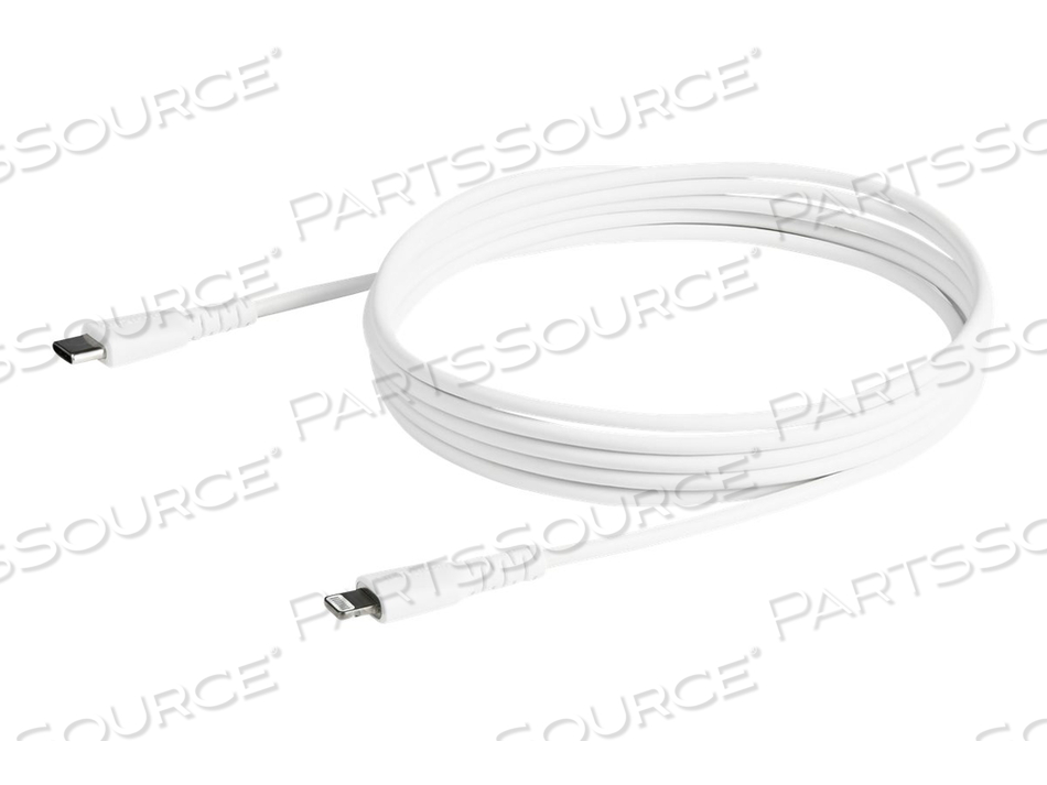 6 FT(2M) DURABLE WHITE USB-C TO LIGHTNING CABLE, HEAVY DUTY RUGGED ARAMID FIBER USB TYPE A TO LIGHTNING CHARGER/SYNC POWER CORD, APPLE MFI C by StarTech.com Ltd. 6 FT(2M) DURABLE WHITE USB-C TO LIGHTNING CABLE, HEAVY DUTY RUGGED ARAMID FIBER USB TYPE A TO LIGHTNING CHARGER/SYNC POWER CORD, APPLE MFI C by StarTech.com Ltd.